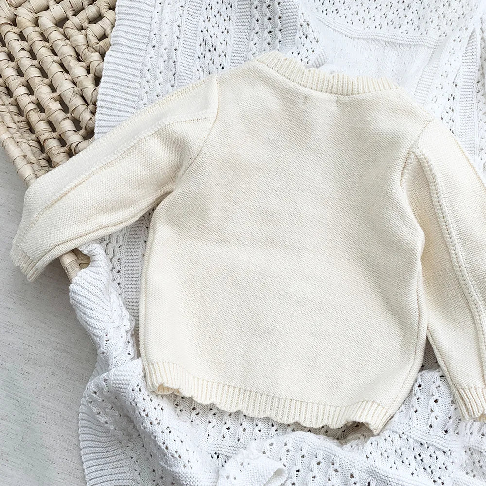 Blumen Strickjacke