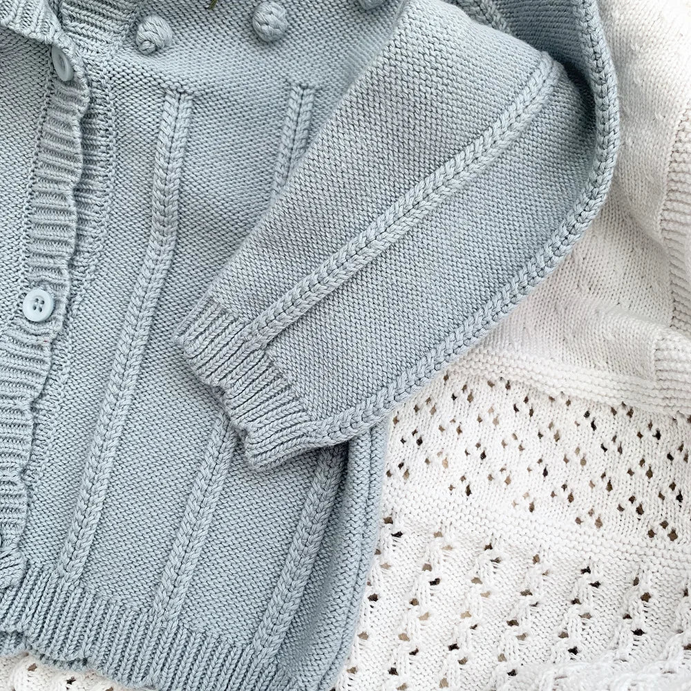 Blumen Strickjacke