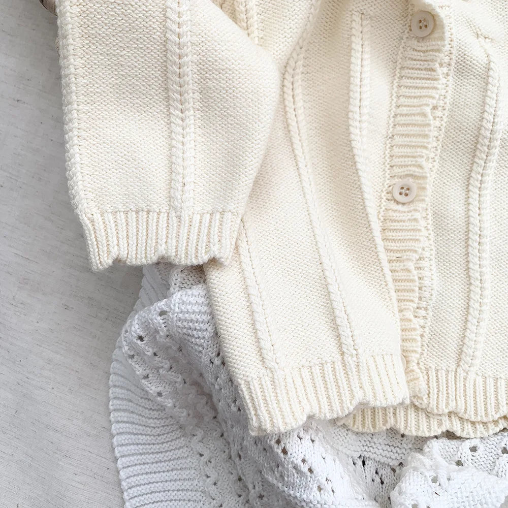 Blumen Strickjacke