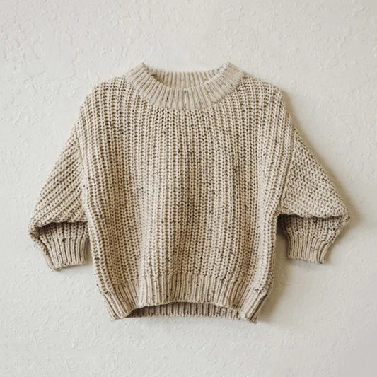 Kinder-Grobstrickpullover „Nordic Cozy“ | 100 % Baumwolle | Soft-Knit | Unisex