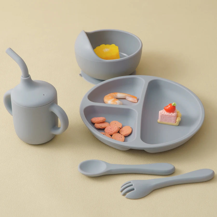 5-teiliges Esstisch-Set aus Silikon