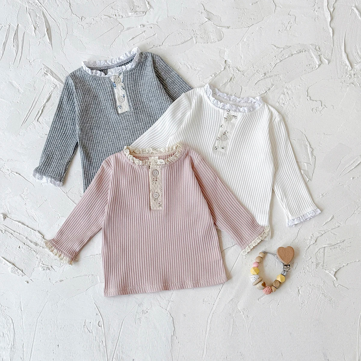 Langarm Shirt mit Blütendetail