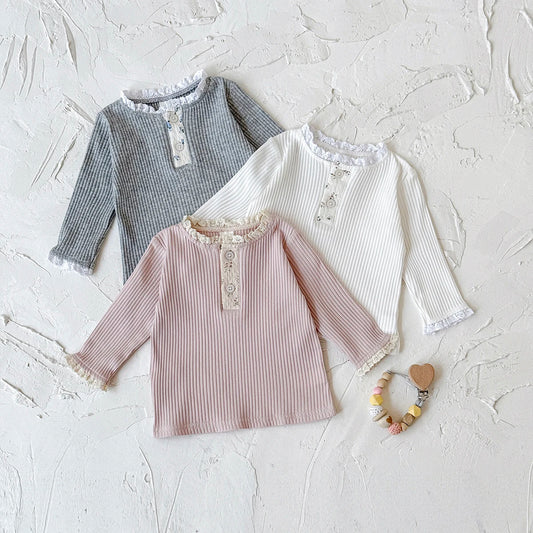 Mädchen Langarm-Shirt „Blütenzauber“ | Soft-Baumwollmix | Herbst-Design | 6 Monate – 4 Jahre