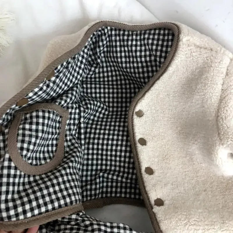 Jacke in Lammfell Optik