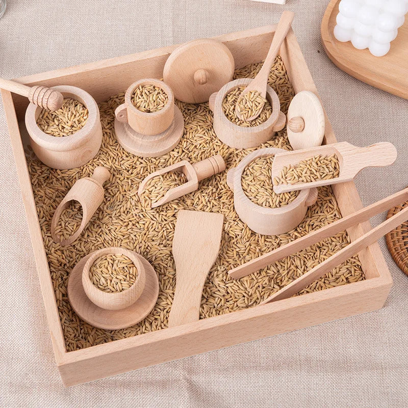 Montessori Holz-Küchenset