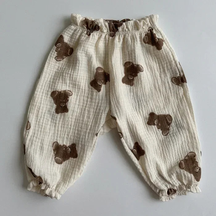 Musselin Hose mit Motiven
