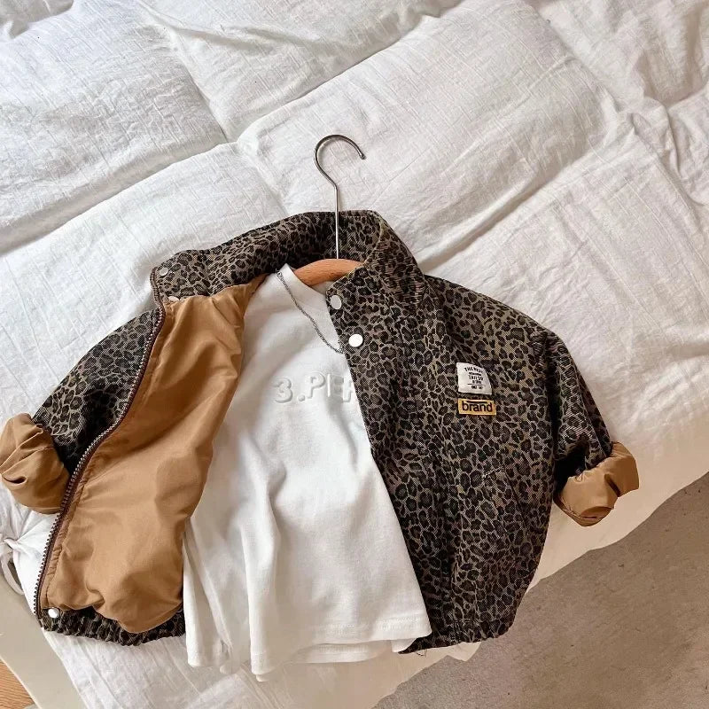Jacke mit Leopardenmuster