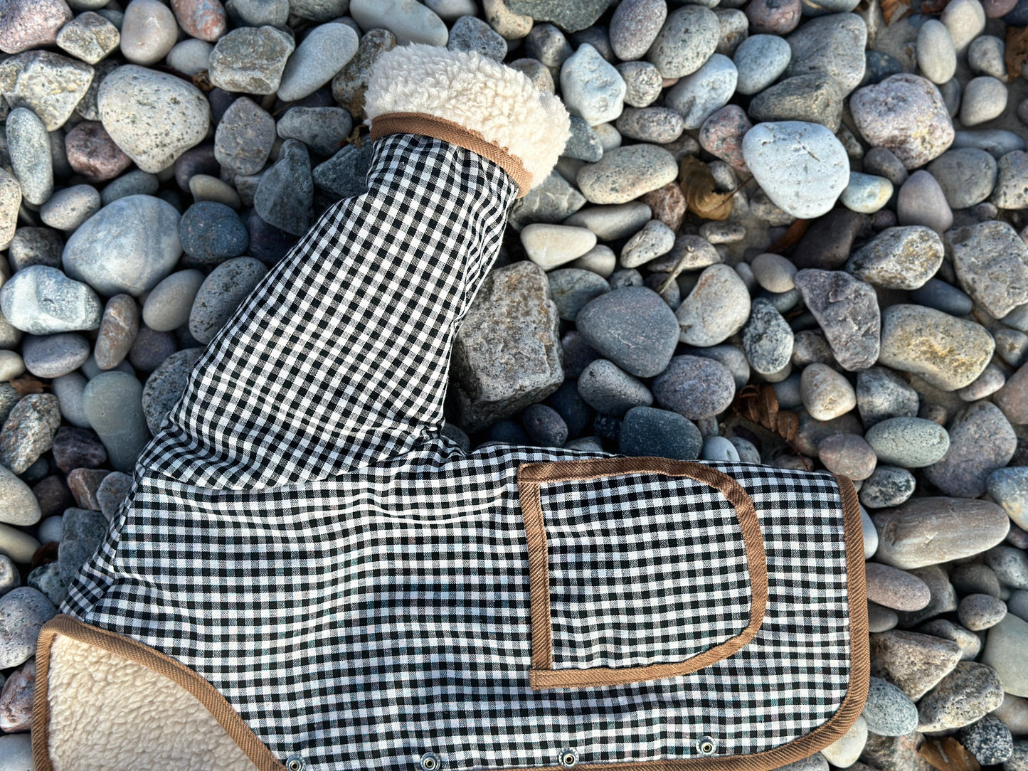 Jacke in Lammfell Optik