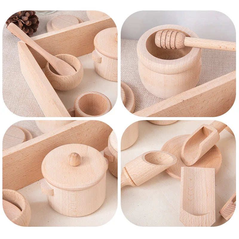 Montessori Holz-Küchenset