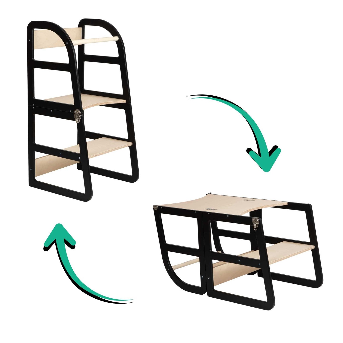 Transformable Kitchen Tower - Sleekstep, Convertible 2-in-1