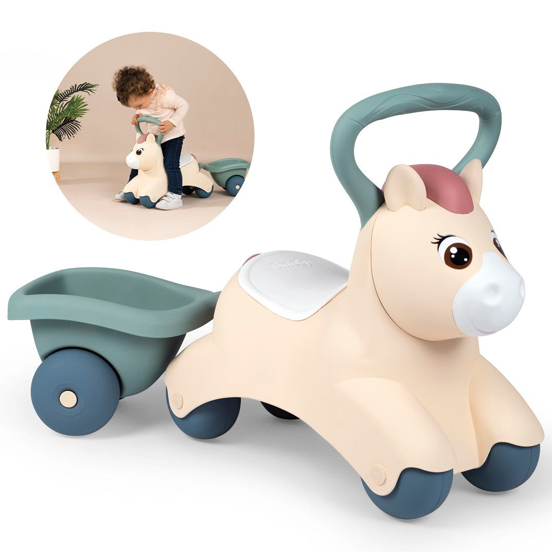 Little First Ride-On Pony with Trailer