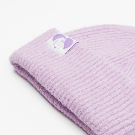 Moomintroll Fluffy Chunky Beanie - Lilac