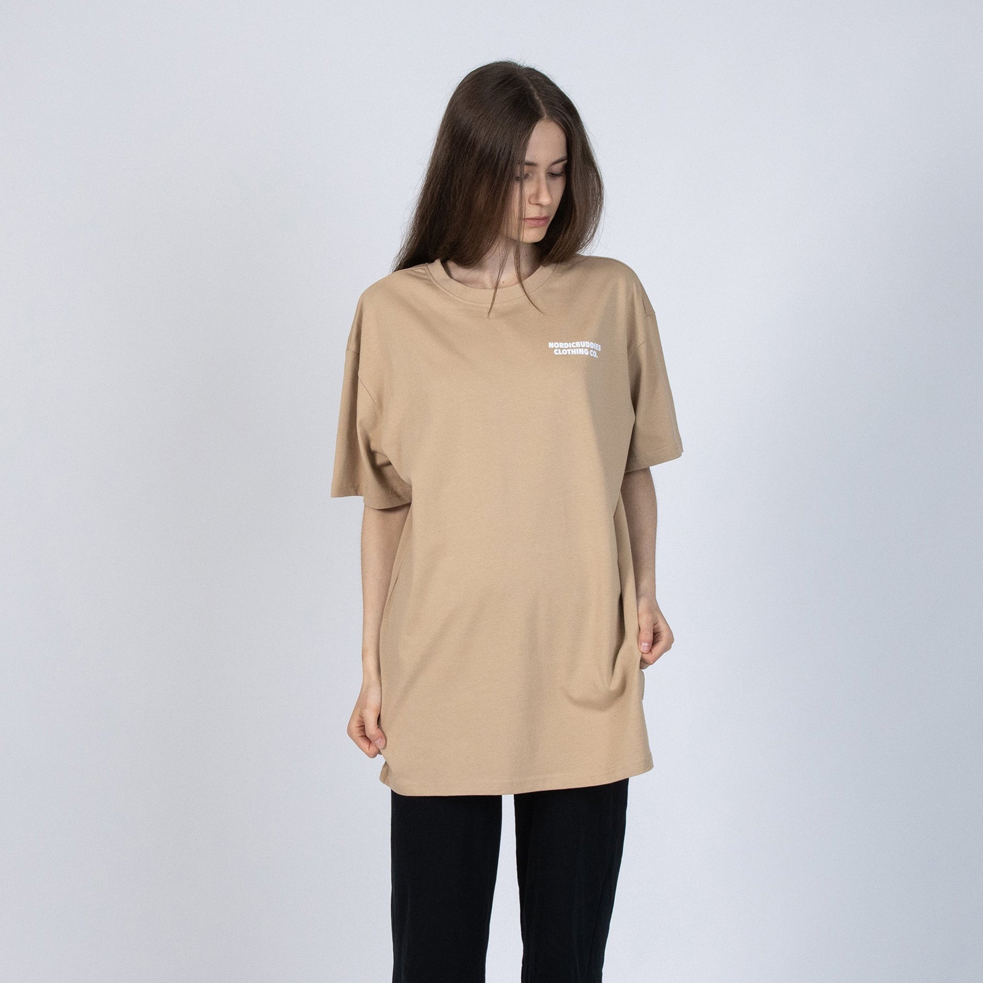 Organic Cotton Premium T-Shirt Sniff - Beige Temper T-Shirt
